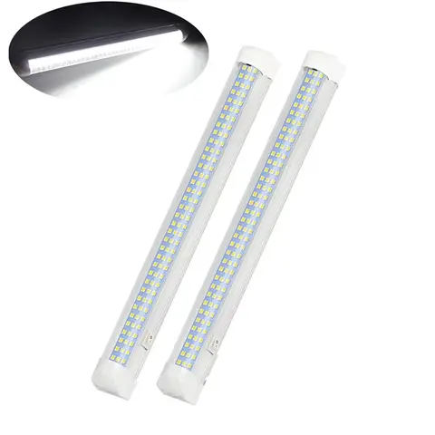 1/2pcs 108LED 범용 인테리어 조명 바 12V-80V 인테리어 조명 천장 LED 램프 밴 트럭 캐러밴 RV 독서 등