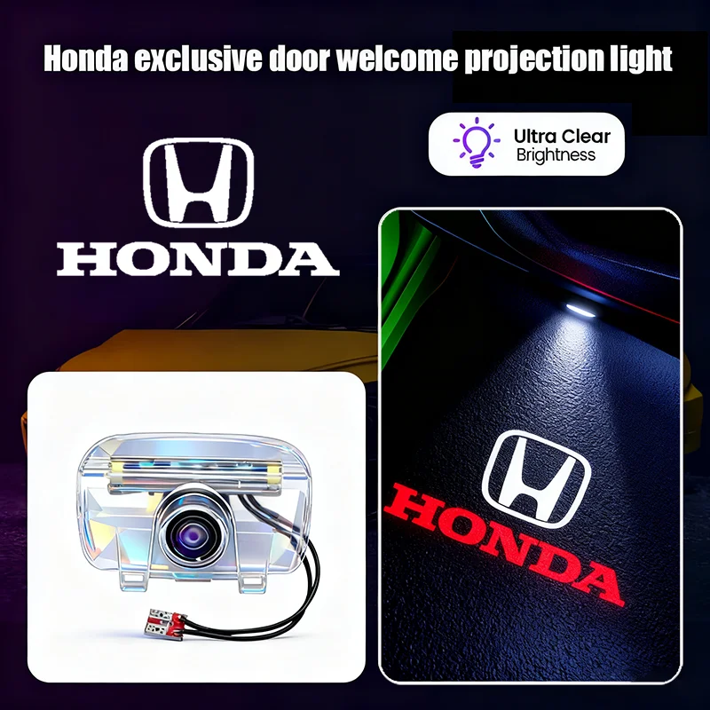

Honda Car Door Logo Welcome Light Projector Lamps Accessories For Honda Accord Civic FIT Insight CRV Jazz HRV CRZ CRX City Vezel