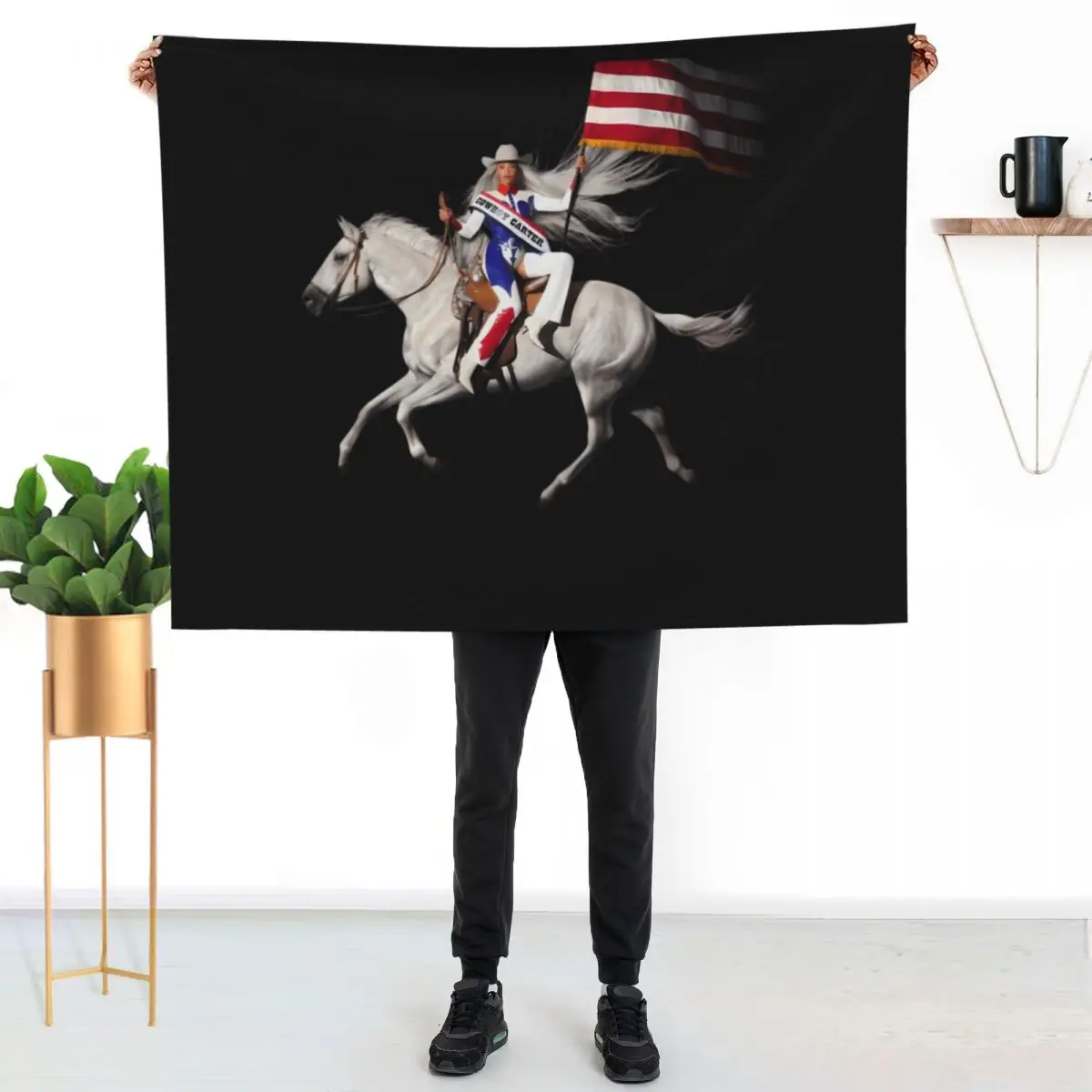 Cowboy Carter Throw Blanket Long Lasting Soft Plush Blanket for Daily Use
