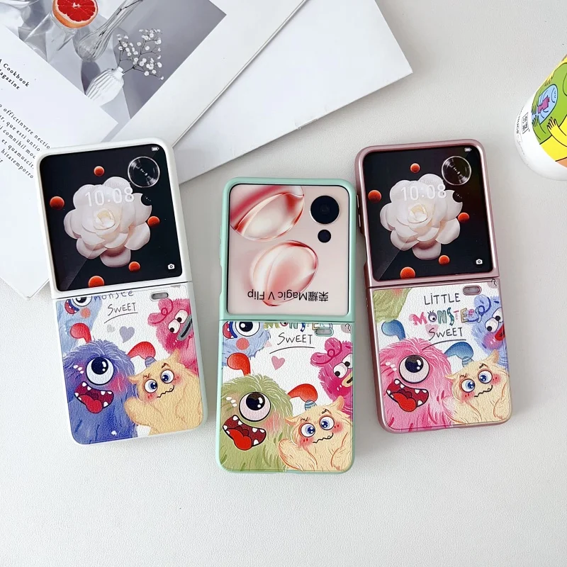 

Phone Case for HONOR V FLIP Fashion Monster Patterned Phone Case HONOR V FLIP