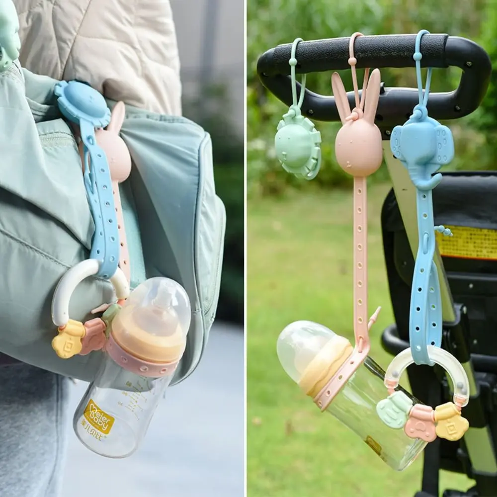 

Nipple Holder Clips Lion Elephant Soother Holder Dummy Clips Baby Pacifier Chain Pacifier Holder Clips Baby Teether Toys Straps
