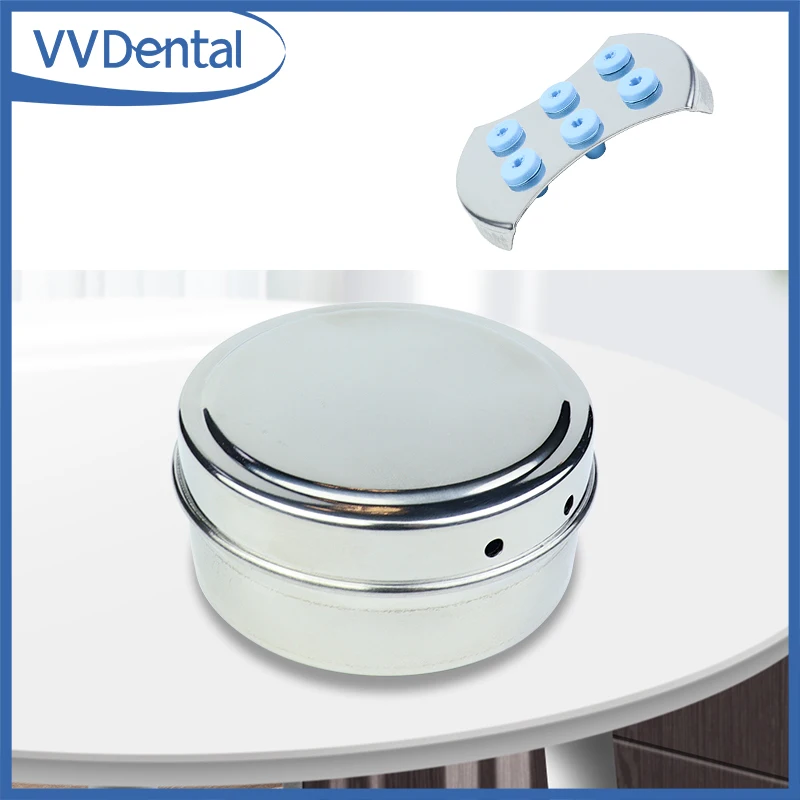 

VVDental 6 Holes Dentist Sterilizer Box No/With Cover Dental Ultrasonic Scaler Tips Holder Fit EMS/Satelec/DTE/Woodpecker