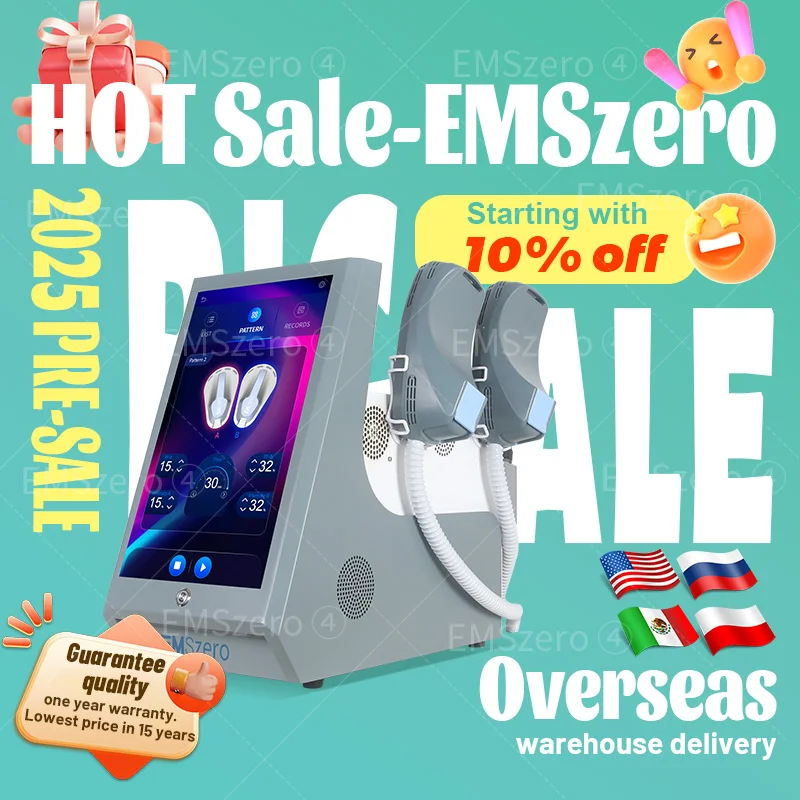 EMSzero 6500W Machine 2024 EMS Body Slimming Sculpting Fat Burning Nova Weight Lose Electromagnetic Muscle