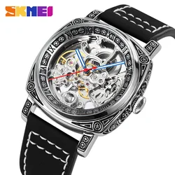 SKMEI Brand Men's Watches Fully Automatic Watch Hollowed Out Mechanical Watches Luxury Fashion Man Wristwatch Reloj Hombre