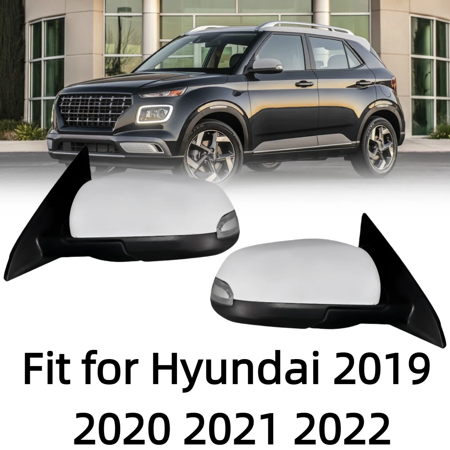 For Hyundai VENUE 2019 2020 2021 2022 Car side mirror and rearview mirror assembly with Power-folding