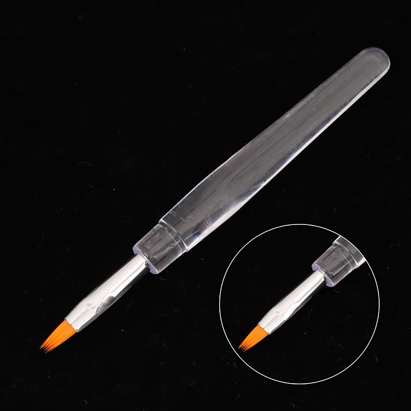 5/10Pcs Portable Disposable Lip Brush Lipstick Brush With Cover Transparent Rod Single Makeup Concealer Lip Gloss Brush