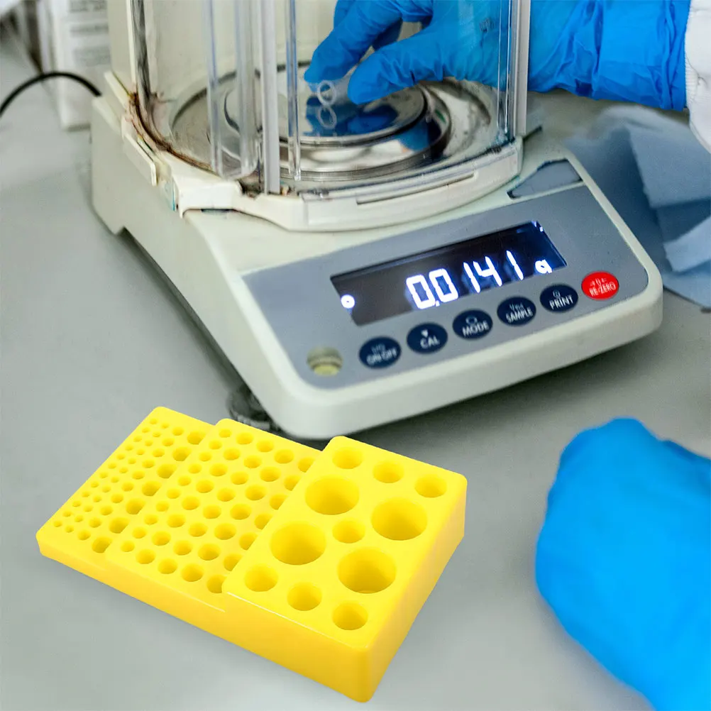 

2Pcs Plastic Test Tube Holder Trapezoidal Tube Rack Multi Slot 4-28mm Diameter Lab Organizer Vial Holder