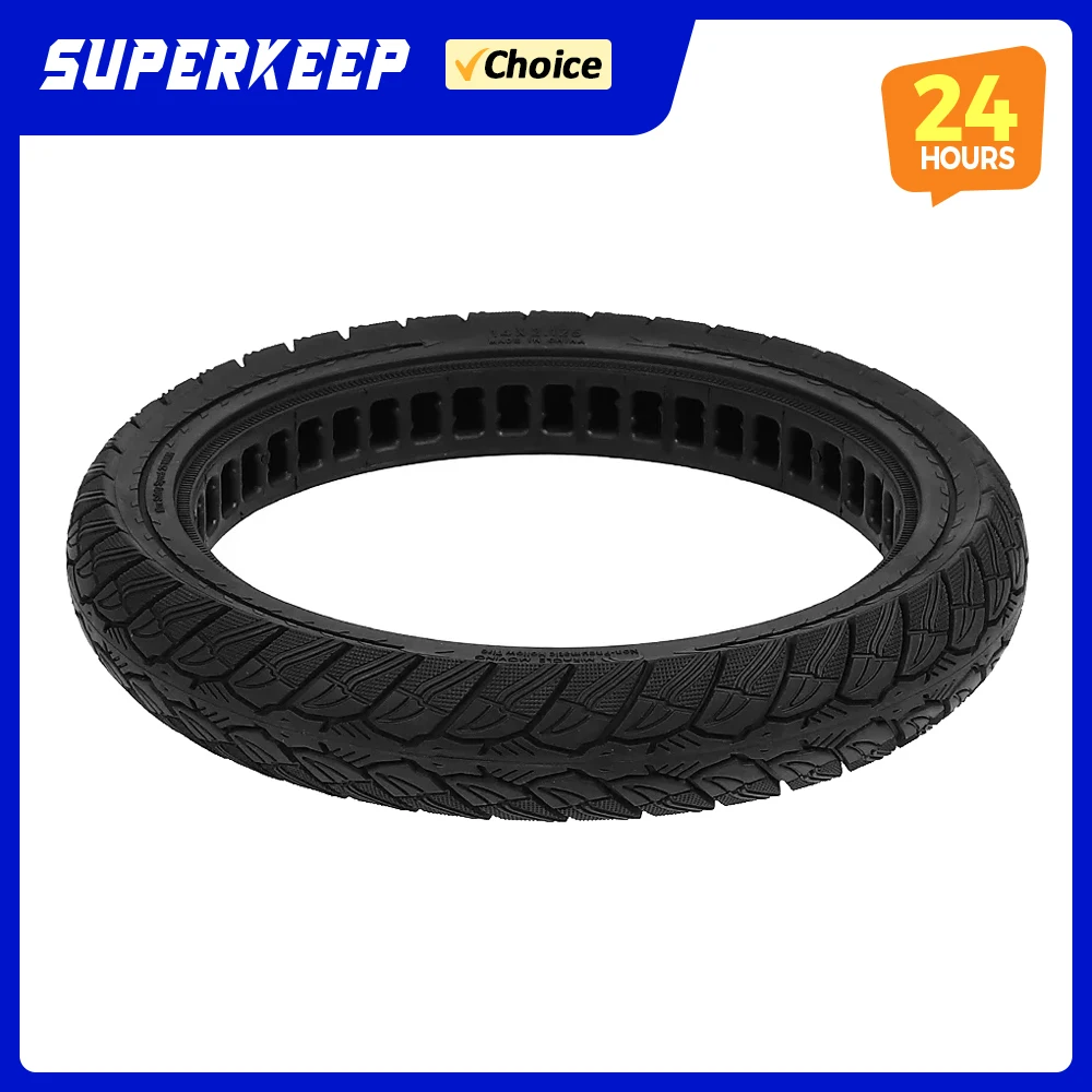 

14-дюймовая бескамерная шина 14x2.125 для складного электросамоката, прочная, не требующая подкачки, замена запчастей