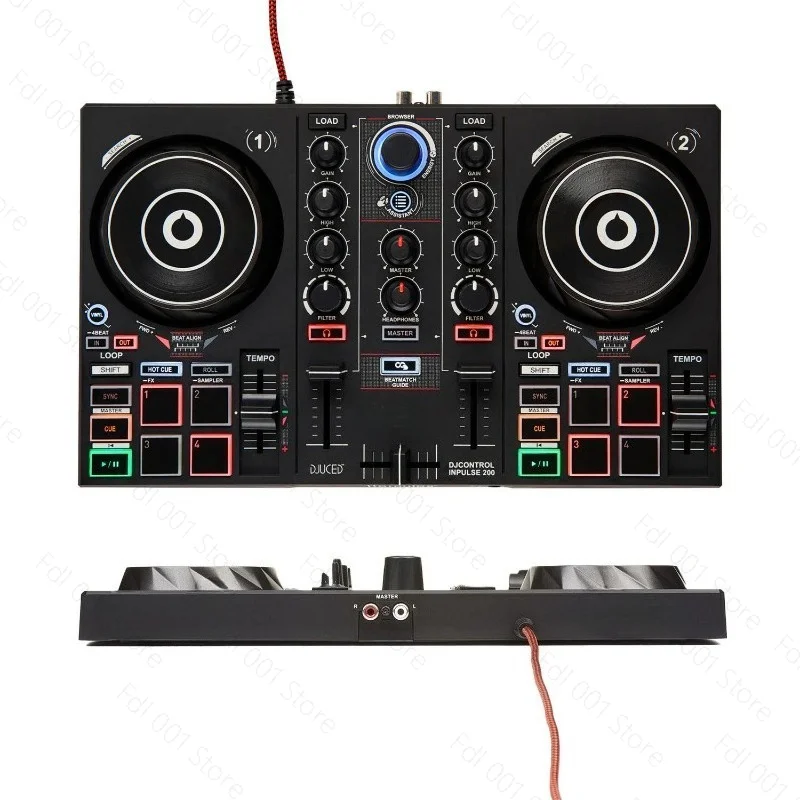 Hercules Inpulse 200 MK2 Digital DJ Controller Portable for Live Streaming