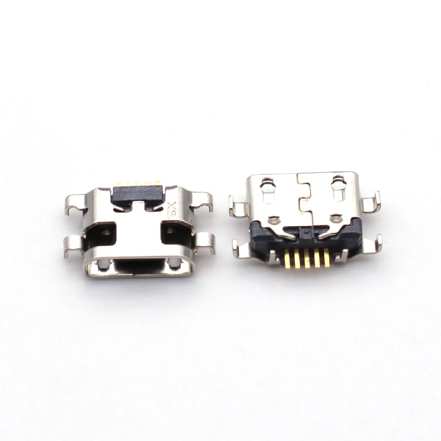 50pcs Micro USB Jack Charging Socket Port Plug Dock Connector Heavy plate 1.2mm For Samsung A10 A10s Motorola e5 play Moto E6