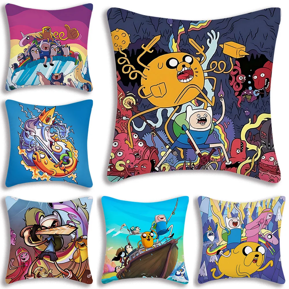 Heiße Nette Abenteuer Zeit Duplex Kissenbezüge Cartoon Sofa Dekorative Hause doppelseitige Druck