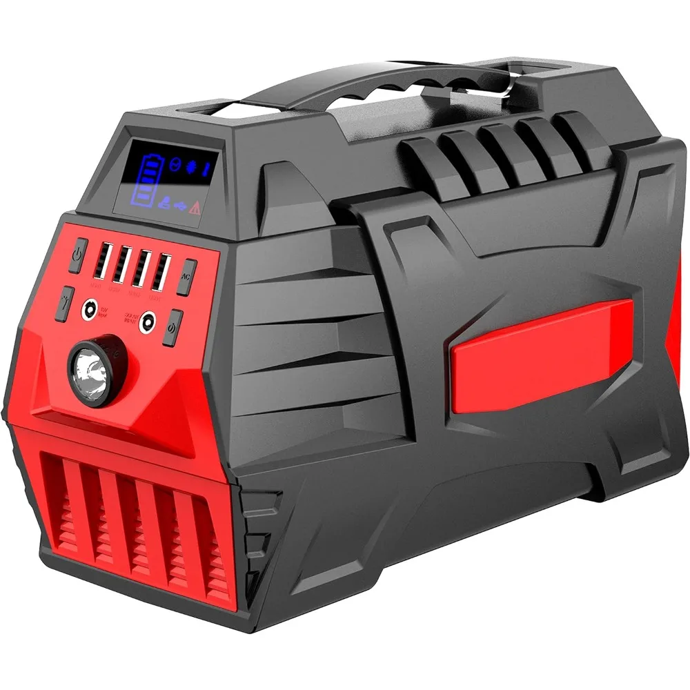 Paquete de batería de respaldo de generador Solar para exteriores, 296Wh, salida de CA de 110V/500W, uso doméstico, cortes de emergencia, viajes de Camping