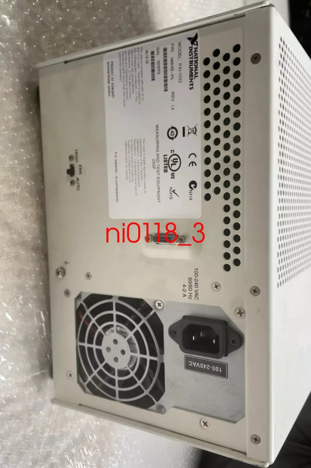 NI National Instruments NI PXI-1033 Chassis / 5-Slot PXI NI PXI 1033    Tested Completed