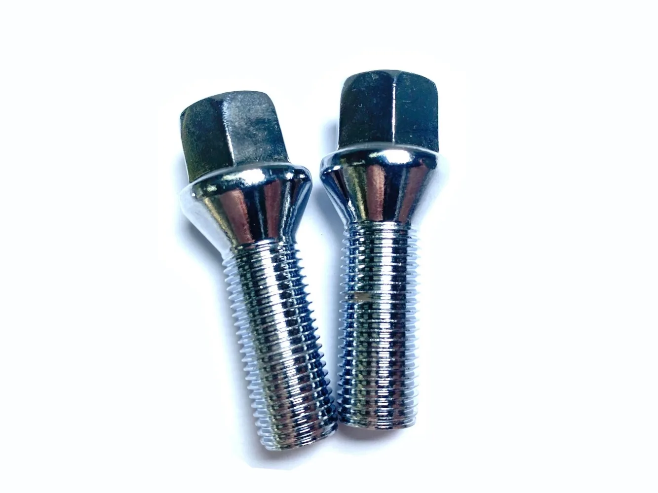 1pc Extra Long Bolts Lug Bolt M14x1.5 Thread Length 35mm Cone Seat Chrome Finish