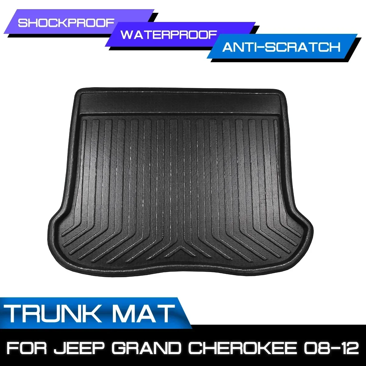 

Car Rear Trunk Boot Mat Waterproof Floor Mats Carpet Anti Mud Tray Cargo Liner For Jeep Grand Cherokee 2008 2009 2010-2012