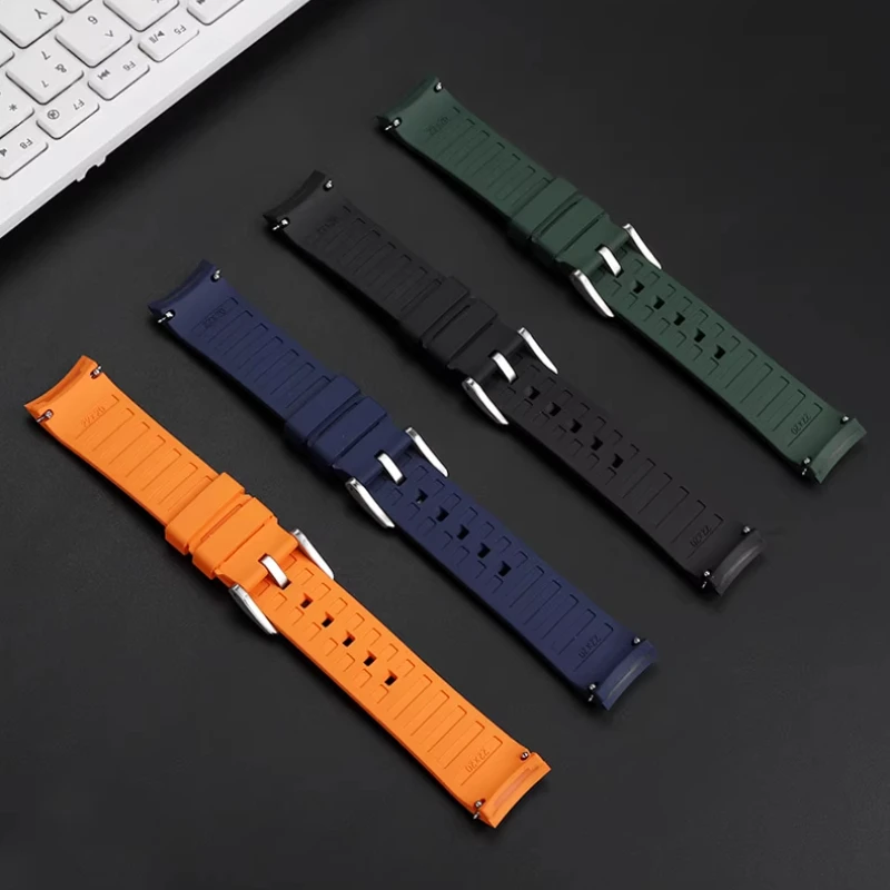 Correa de goma curvada Original para reloj deportivo Mido M049.526, correa de silicona de liberación rápida, verde y azul, nuevo Multifort TV