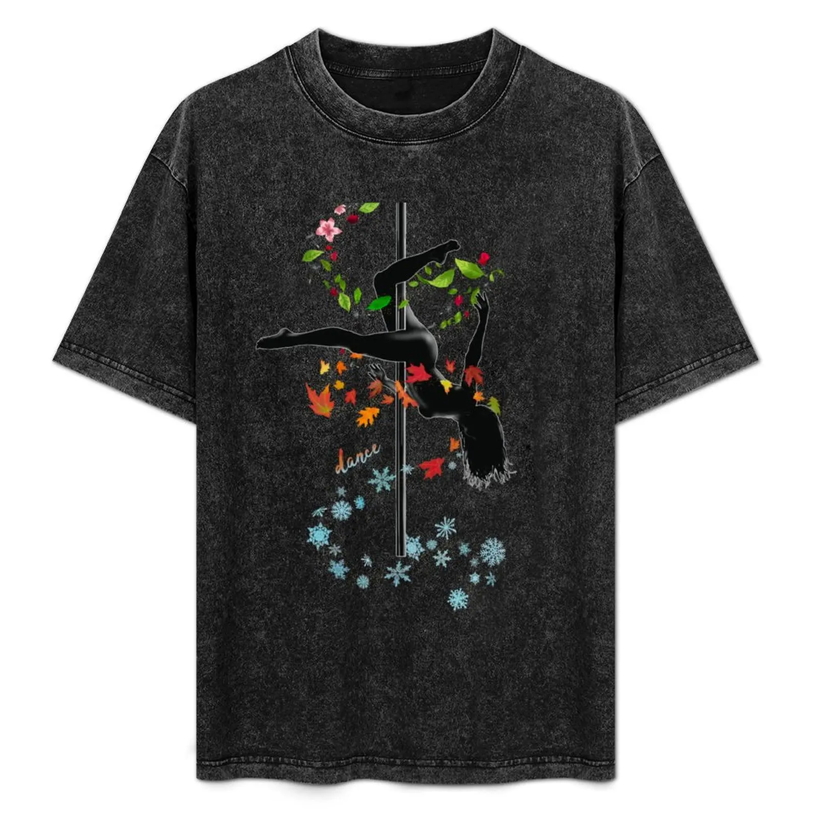 Dance Pole Dancing Active & Gym Wear Windy Four Seasons Nature Gifts T-Shirt cute tops essential t shirt men graphic t shirts