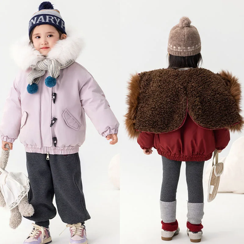 

Teen Winter Jacket Girls And Toddlers' Heavyweight Hooded Coat Heavyweight Jackets With Hood Fleece Lined Winter Coats For Girls