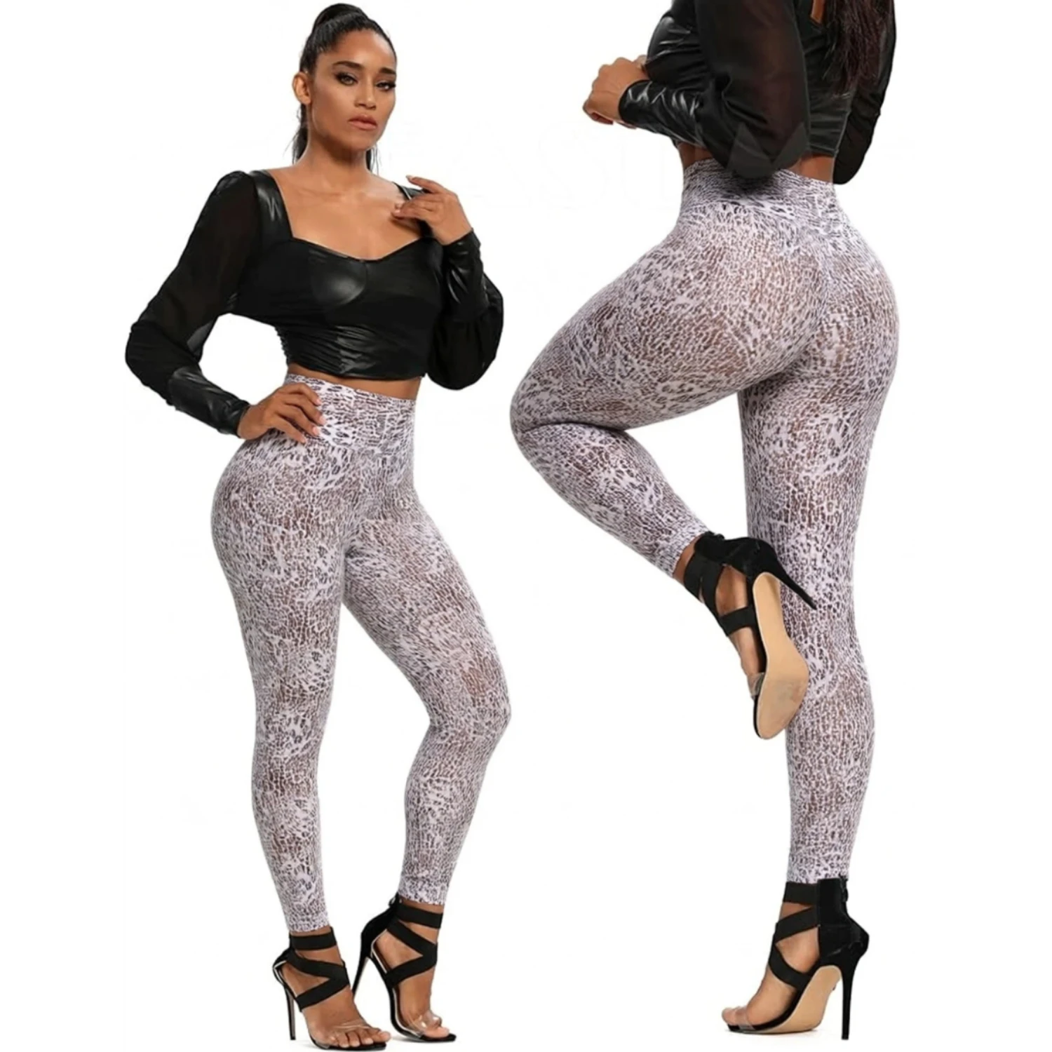 Women's High Waist Yoga Pants, Butt Lifting Waistband Leggings, Adjustable Butt Lift Workout Trousers for Running Gym Fitne