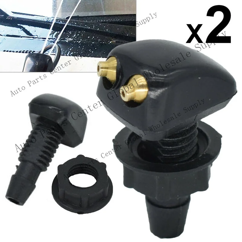 L+ Adjustable Dual Holes Windshield Washer Nozzle Wiper Water Spray Jet