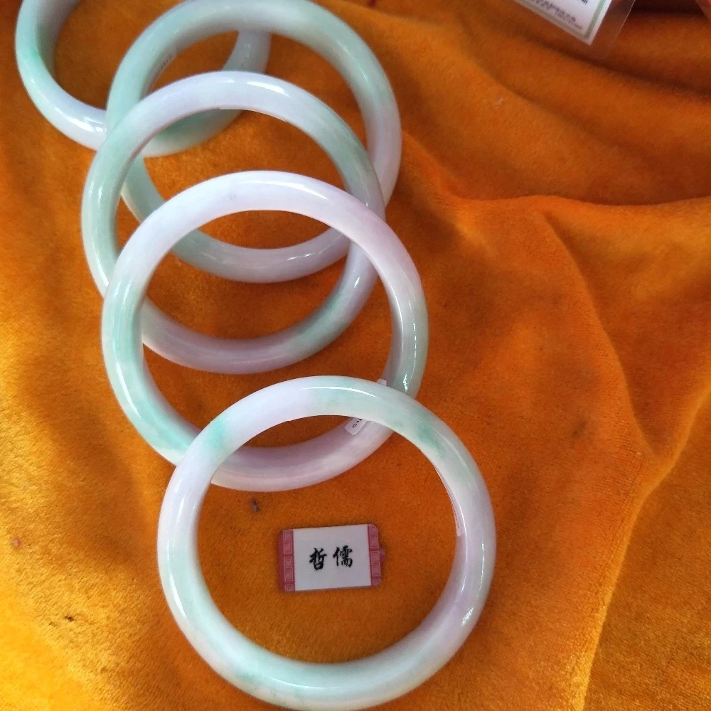 Natural Light Violet Green Two-Color  Princess Bracelet Elegant Jewelry