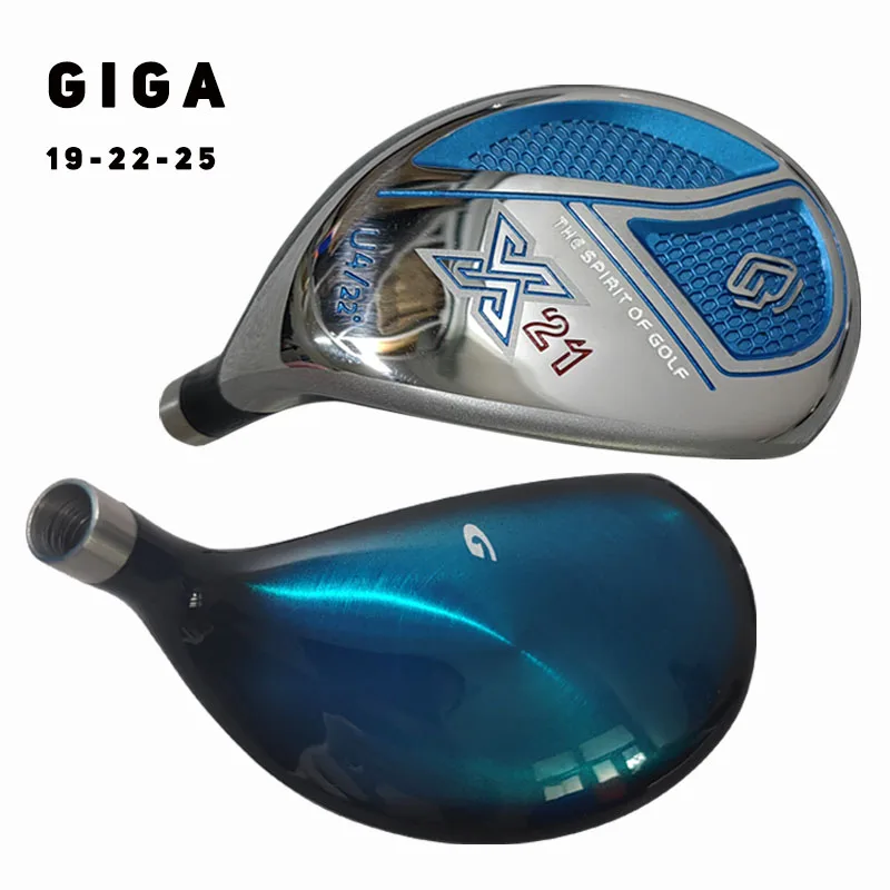 GIGA Golf Hybrid X21 THE SPIRIT OF GOLF Red Colour Golf Hybrid Set 19 22 25 Degree Golf Club For Men Only Head No Shaft