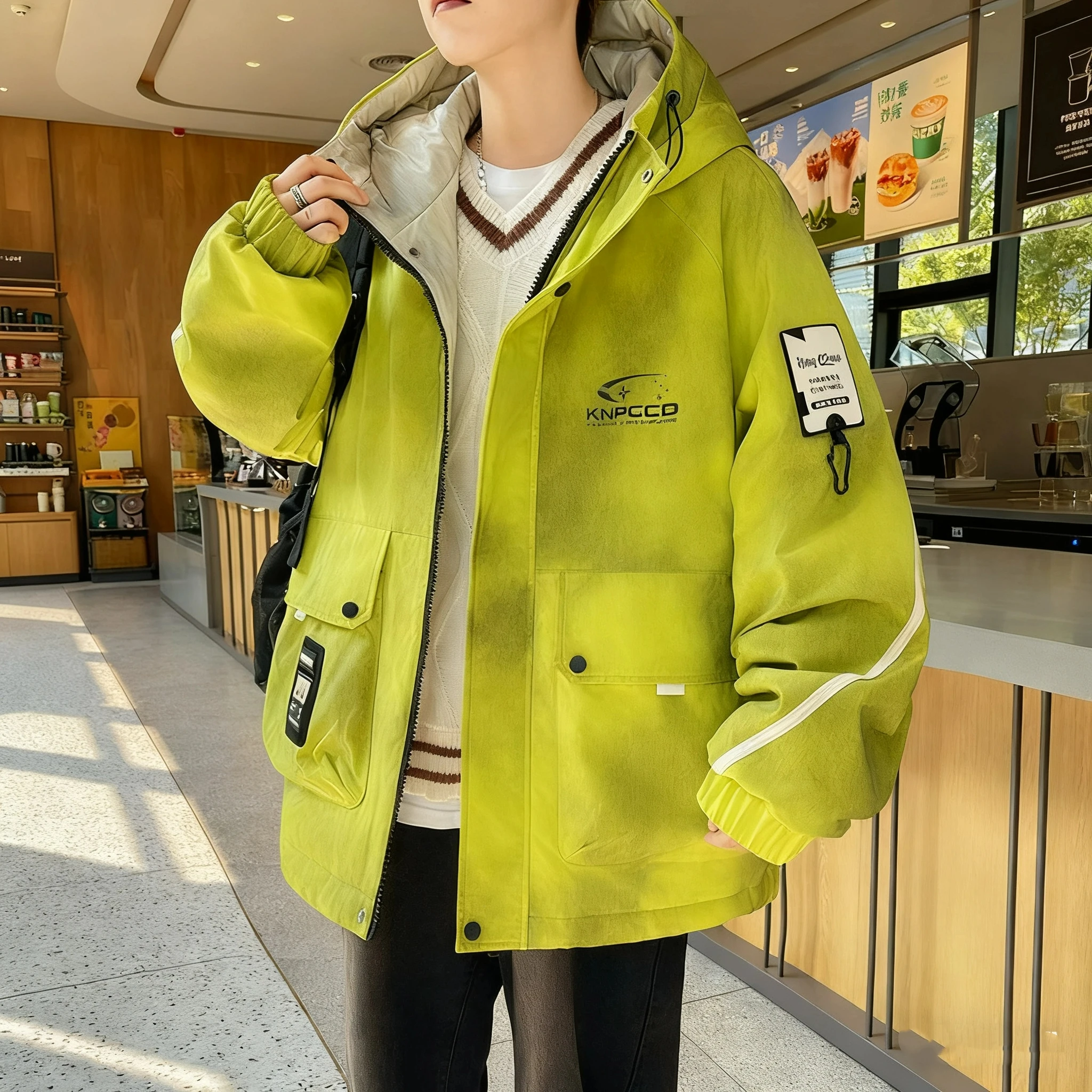 

Classic Jacket for Men 2025 Thick Hooded Coat Timeless Fashion Outerwear for Teenagers and Men Autumn Winter Hooded Jacket