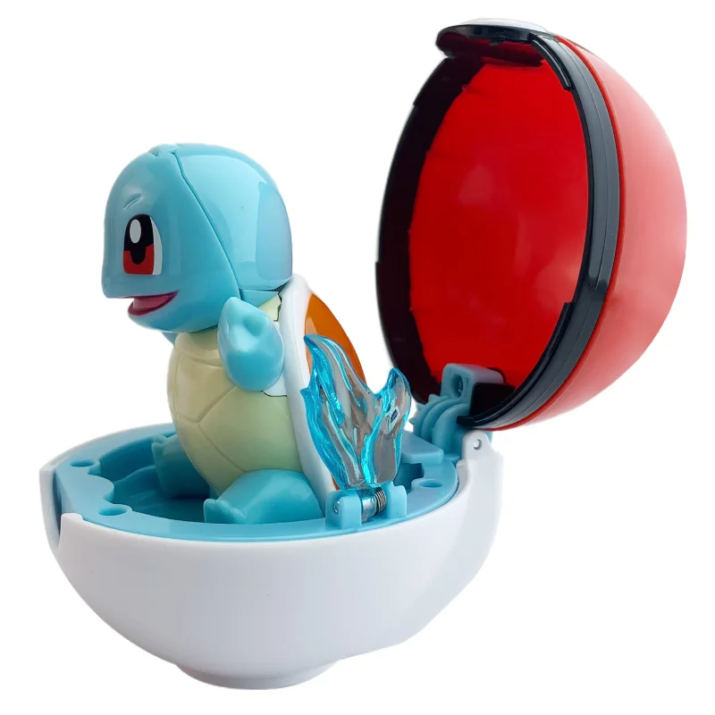 Pokemon Figur Bulbasaur Eevee Charmander Squirtle Pikachu Piplup Cubone Mimikyu Jigglypuff Pokeball Spielzeug Ornament Puppe – Detail 26