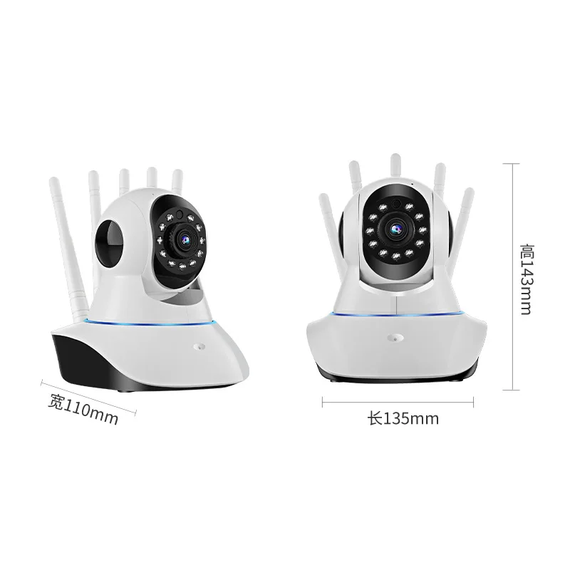 Caméra de surveillance intérieure PTZ IP sans fil, surveillance bidirectionnelle, maison intelligente, moniteur de sécurité CCTV HD, protection pour bébé, Wi-Fi, 1MP