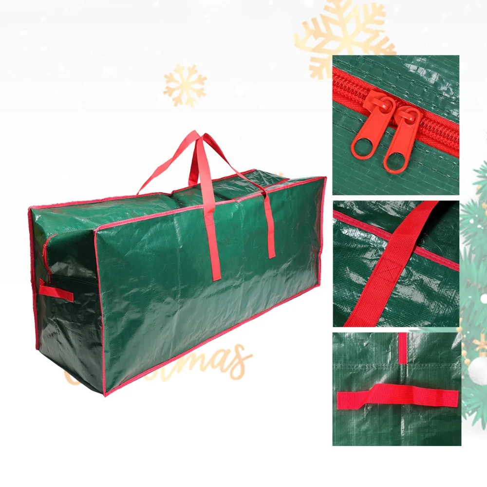 Zippered Christmas Tree Storage Bag Against Dust Big Size Xmas Furniture Packs Carry Handles Home Organizer