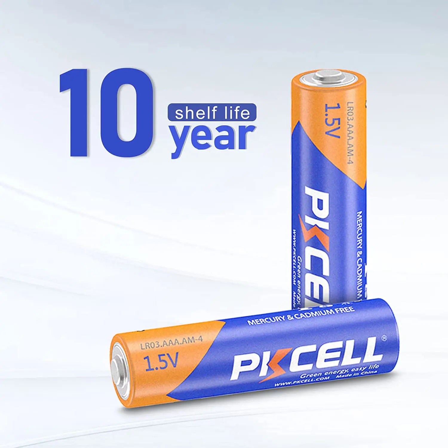 100PC PKCELL LR03 AAA  3A AM4 E92 Battery 1.5V Alkaline Battery 10 years shelf life For Remote Control Toy Flashlight