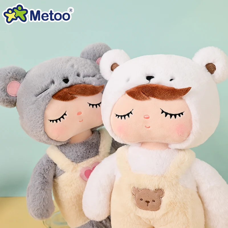 Metoo Angela Doll 13inch Adorable Plush Toys Pink Rabbit Polar Bear Mice Sleep Dolls Kids Birthday Holiday Gifts