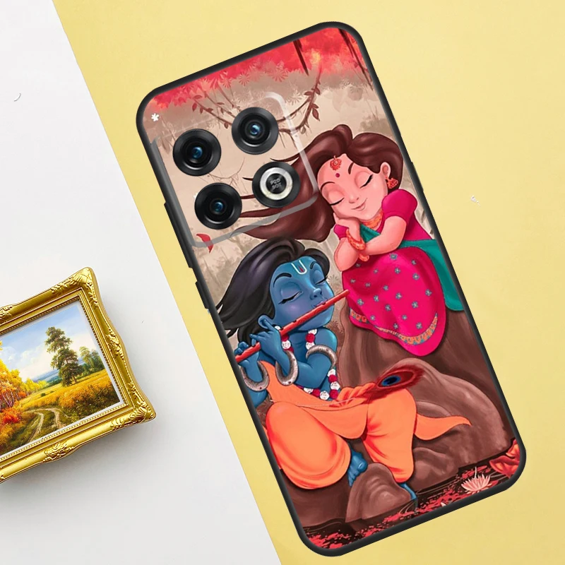 Lord Krishna Radha Case For OnePlus Nord 2T 2 N20 N100 N200 N300 Cover For OnePlus Ace 8T 10T 9RT 8 9 10 Pro