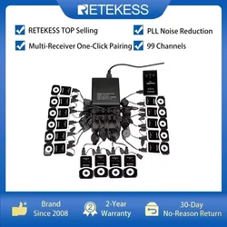 RETEKESS T130 T131 Wireless Tour Guide System Audio Tour Guide System Wireless Microphone Transmitter For Museums,Tourist Groups
