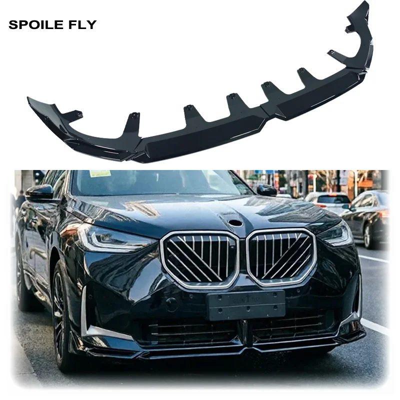 

4X 2024 2025 To Up For Bmw X3 G45 30i 28i M Sport MP Style Front Bmuper Lip Splitter Spoiler Diffuser Cover Glossy Black ABS