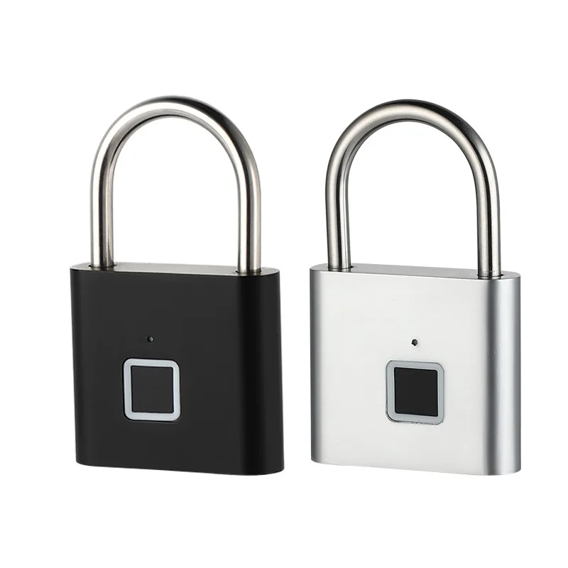 Alloy Padlock High Security Fingerprint Smart Door Lock Pad Lock Smart Locks