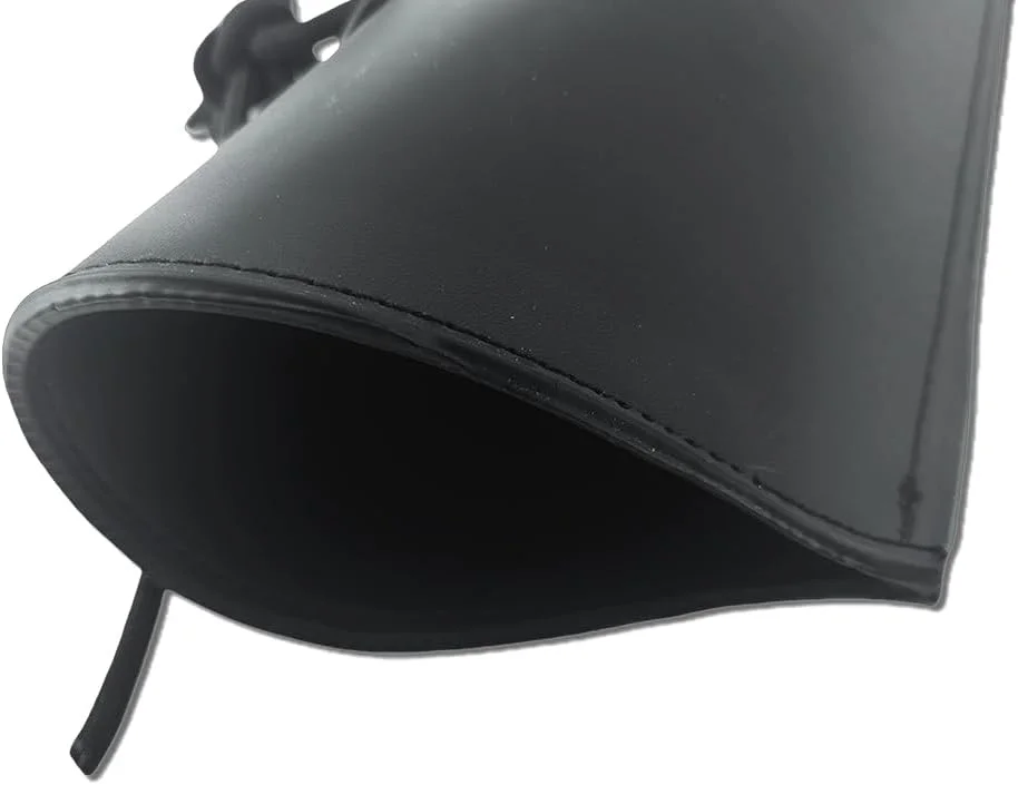 Tempat Tas Busur Casing Busur Bass Kulit Quiver Busur Bass Hitam untuk Busur Bass Gaya Jerman dan Perancis
