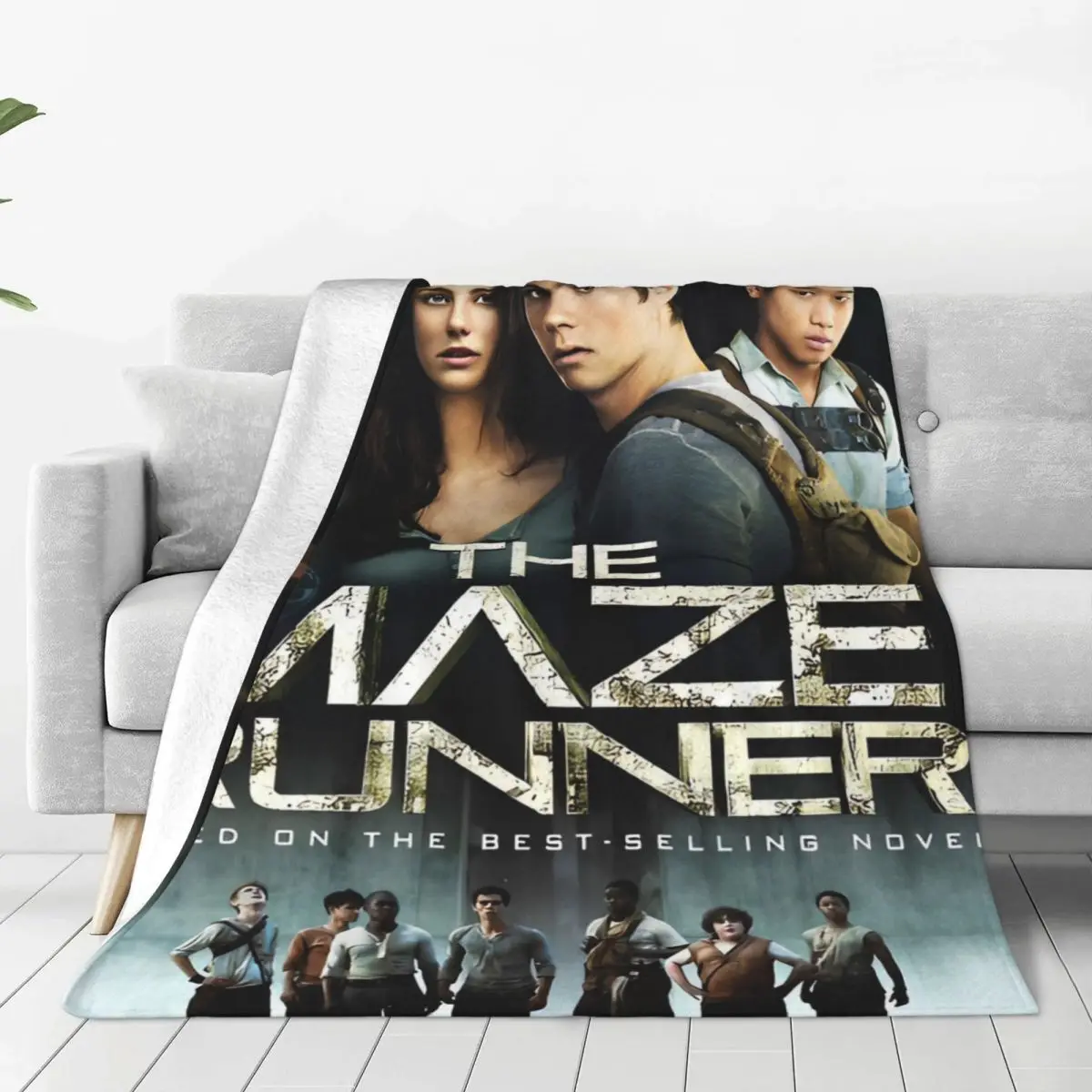 The Maze Runner Soft Warm Blanket American Film Travel Plush Throw Blanket Pattern Couch Bed Flannel Bedspread Sofa Bed Cover