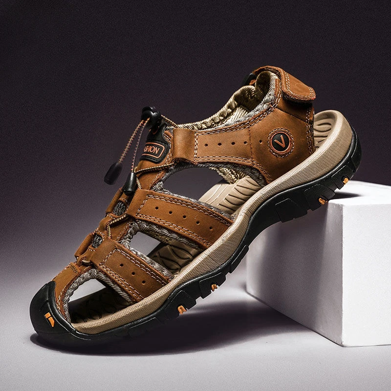 Flat Male Shoe Breathable Daily Use Beach Men\'s Sandal Casual Luxury 2024 Adult Trend New Summer Low Price Original 39 Designer