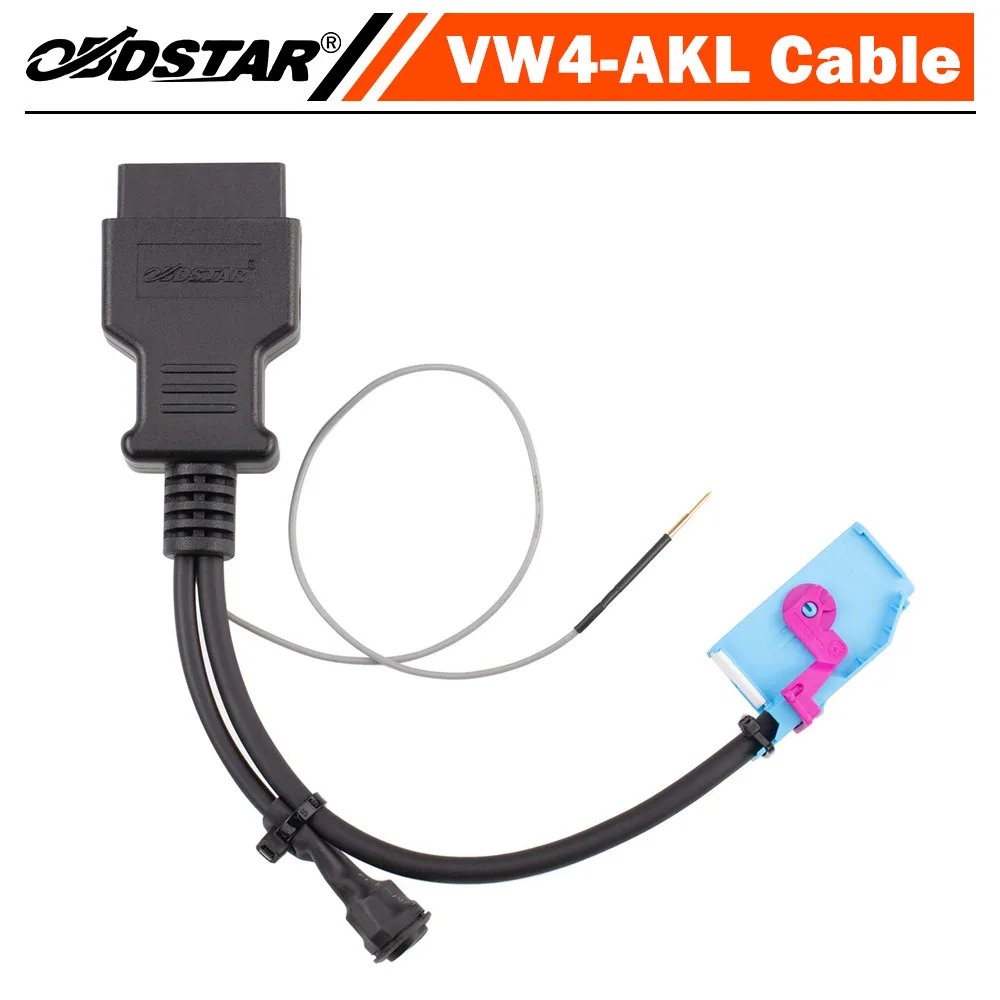 

OBDSTAR VW4-AKL Cable For VW IMMO IV NEC24C64 and NEC24C32 All Keys Lost Work with X300 Classic G3/ X300 DP Plus/ X300 Pro4