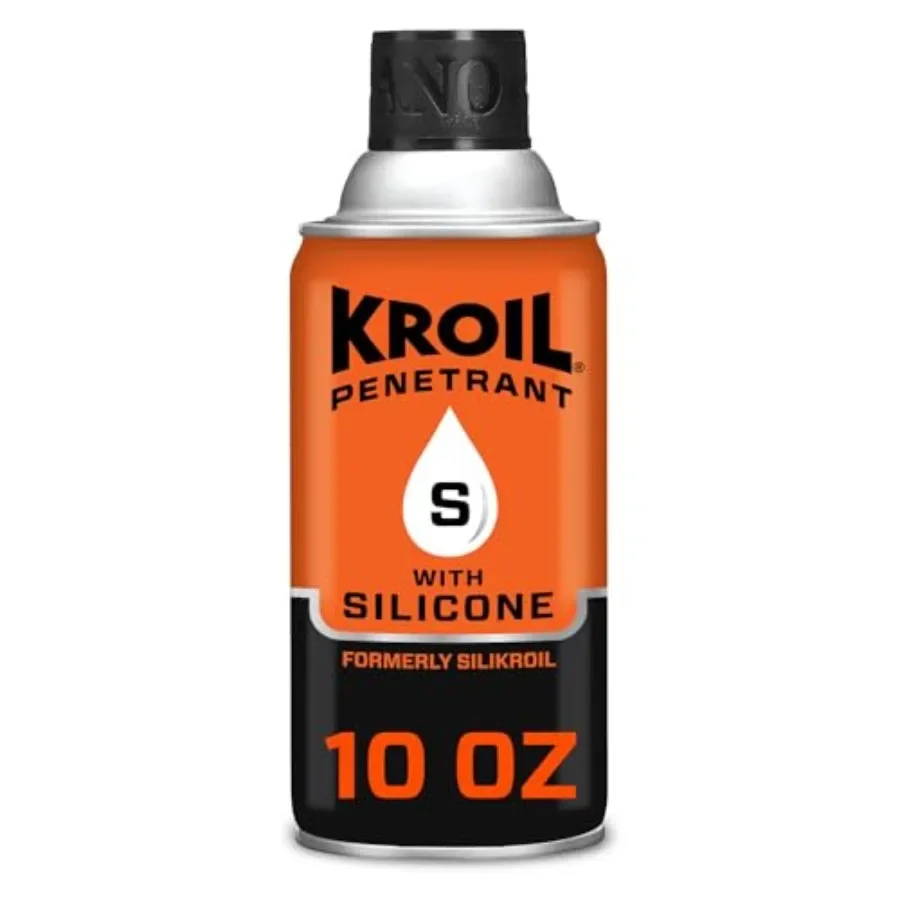 

Kroil Penetrating Oil with Silicone Aerosol Spray 10oz Can Single for Rusted Bolts Metal Lubricant for Hinges Chains and Moving