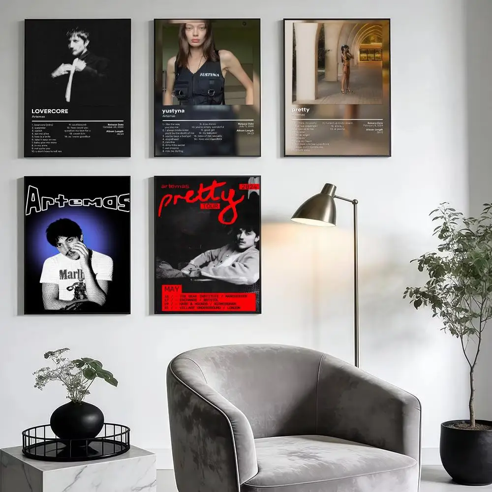 Alternative pop singer A-Artemas Poster Modern Minimalist Wall Art Prints for Home Decor Interior Bedroom Living Room