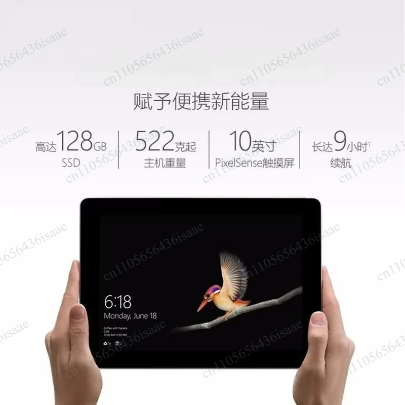 [90% New] 10.1 Inch 2 in 1 Android Tablet with Detachable Keyboard, Portable Touchscreen Tablet Laptop for Office & Students
