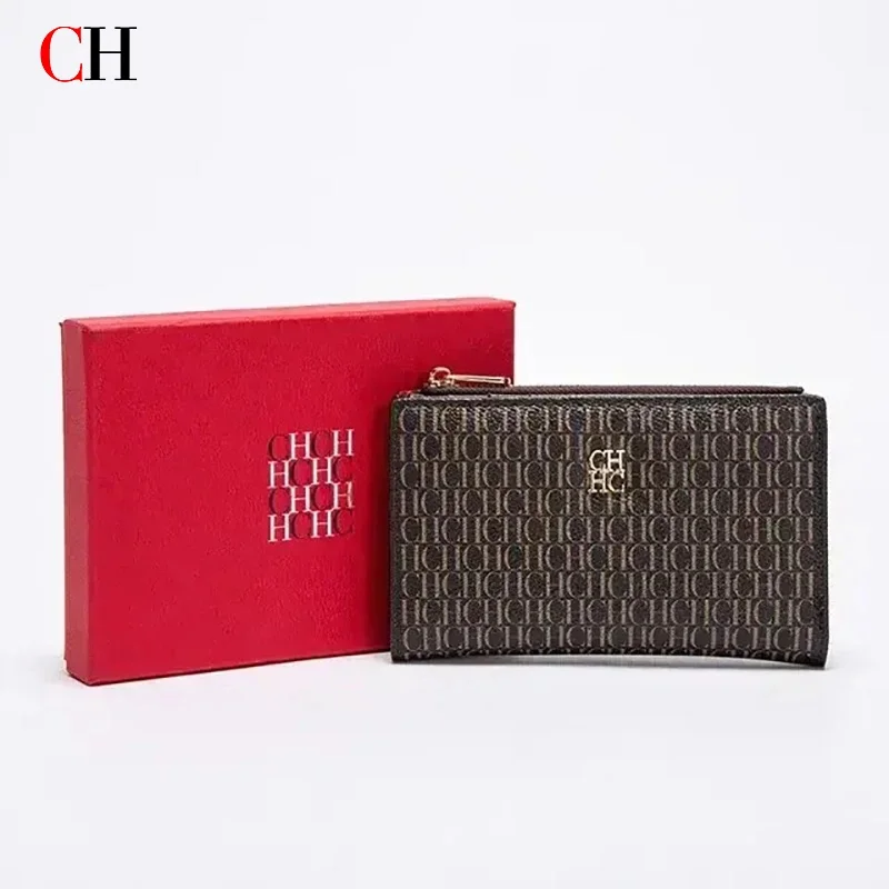 Women's Cartoon Printing Long Wallet Retro Classic Wallet Multi-Color Selection PVC Material Fashion Simple Large Capacity Bags