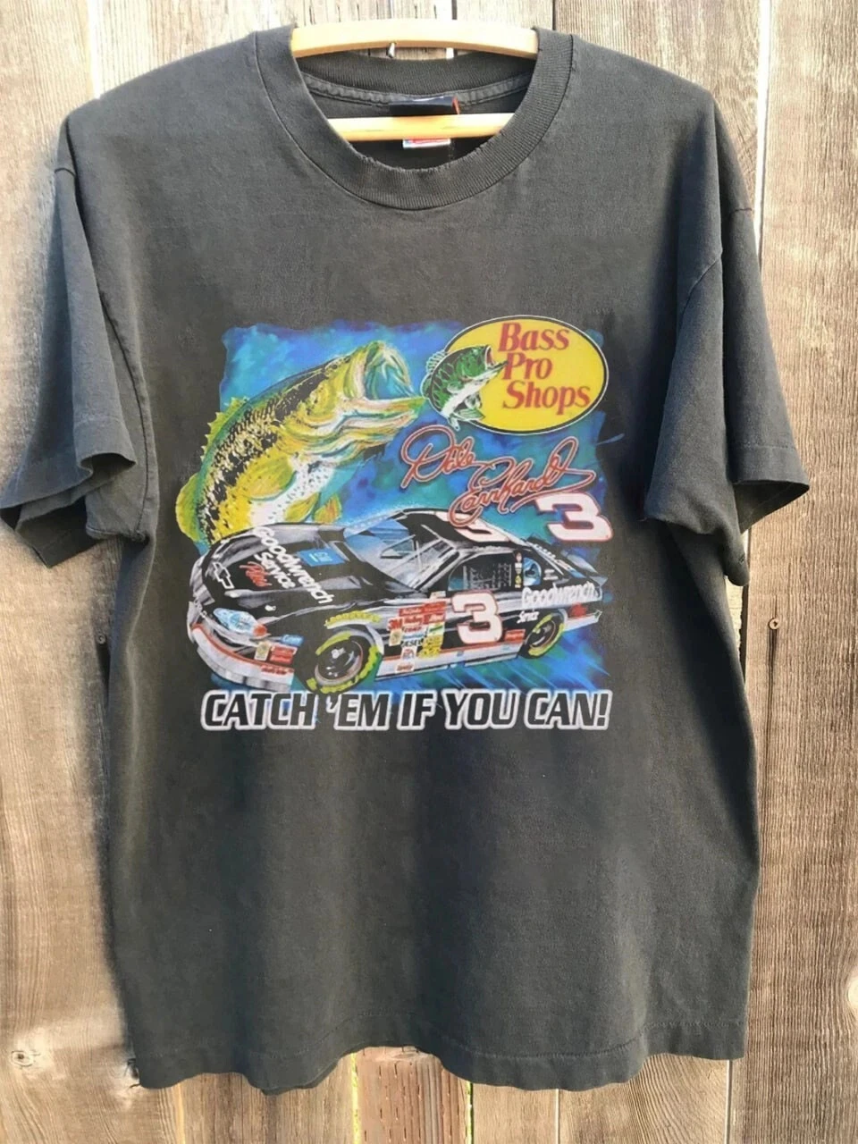 Camiseta Retro Dale Earnhardt SR NASCAR Bass Pro Shops Remastered, Camiseta Estampada para Fanáticos, Uso Diario al Aire Libre, para Hombre y Mujer