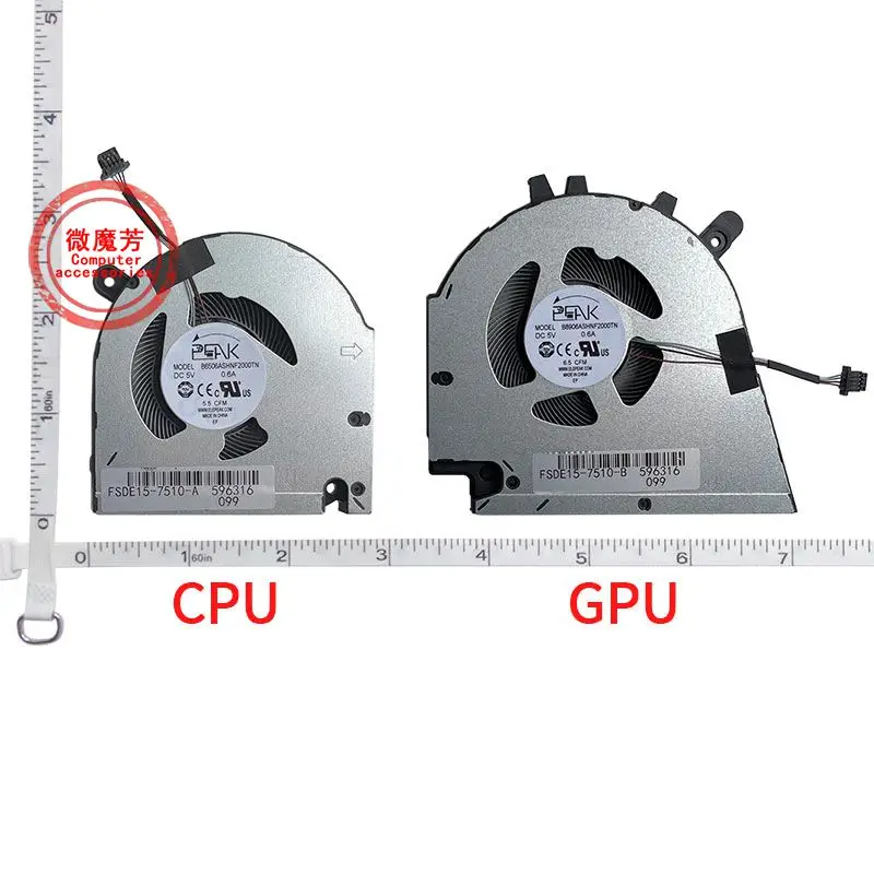 

New Laptop cpu cooling fan For DELL Inspiron vostro 15-7510 16-7610 P106F P107F 0GJN2R CNNWF