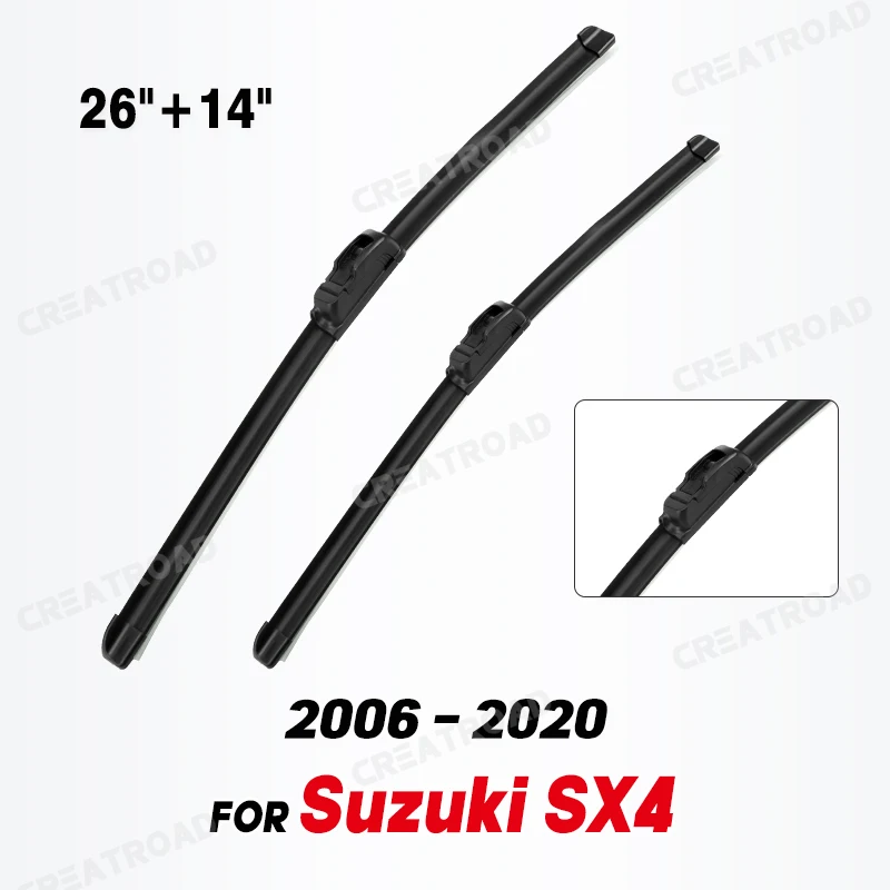 Wiper Front Wiper Blades For Suzuki SX4 2006 - 2020 Windshield Windscreen Clean Window Car Rain Brushes Nature 26\