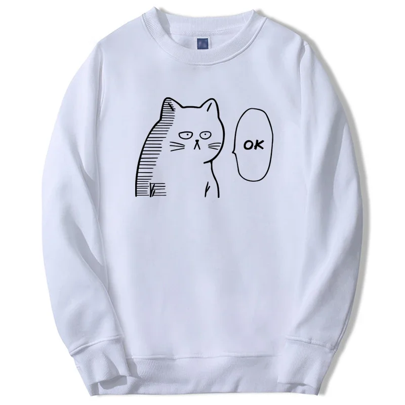 

Funny Cat Hoodie Cartoon Character Graphic One Punch Man Streetwear Tracksuit Long Sleeve Sweatshirts Men Warm Sudaderas