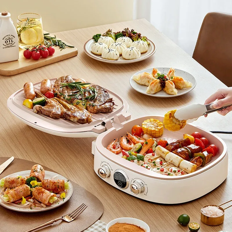 جديد 2026 تسخين منزلي على الوجهين نمط جديد فطيرة ومكبرة وآلة مع ألواح خبز مزدوجة كهربائية pa