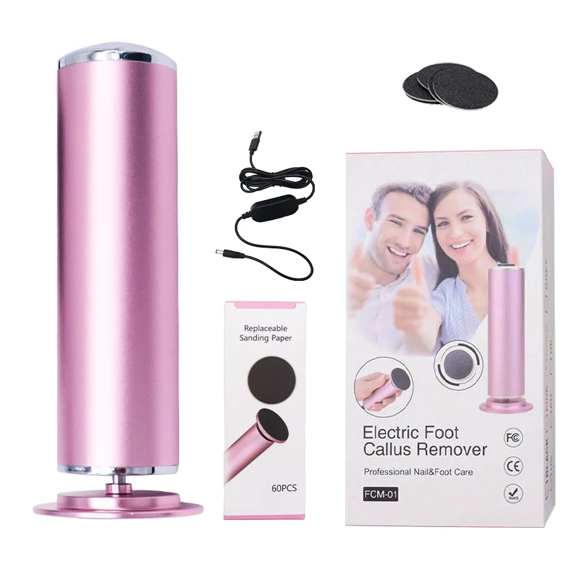 Electronic Foot File Grinder , Powerful Electric Callus Remover Professional Pedicure Tool for Men Women Dead Hard Skin Calluses